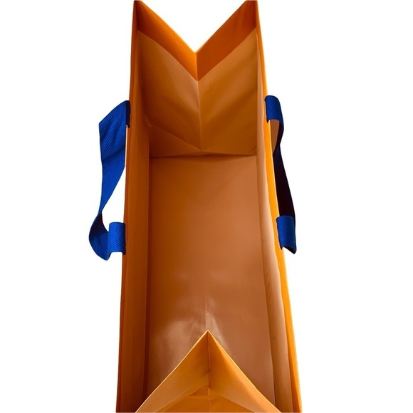 AUTHENTIC LOUIS VUITTON Gift bag Luxury Designer Presentation Orange Blue - Picture 4 of 7